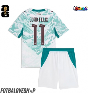 Portugalsko Joao Felix #11 Dětské Venkovní Dres MS 2026 Krátký Rukáv (+ trenýrky)